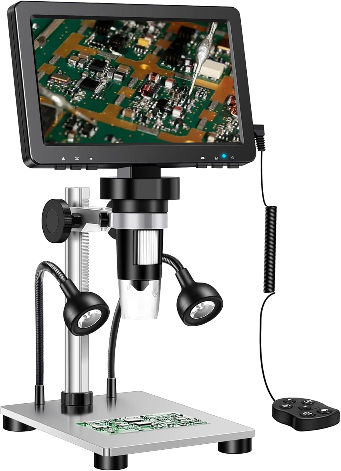 7 Inch Coin Microscope with 1080P and 1200X Magnification Power