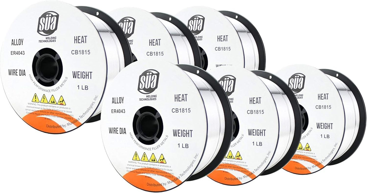 ER4043 MIG Aluminum Welding Wire - 1 Lb x 0.035 in Spools