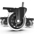 Heavy Duty Chair Casters for Hardwood & Carpet - Set of 5