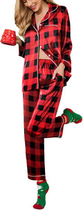 Ekouaer Silk Satin Pajamas Set for Women - Soft & Comfy Sleepwear