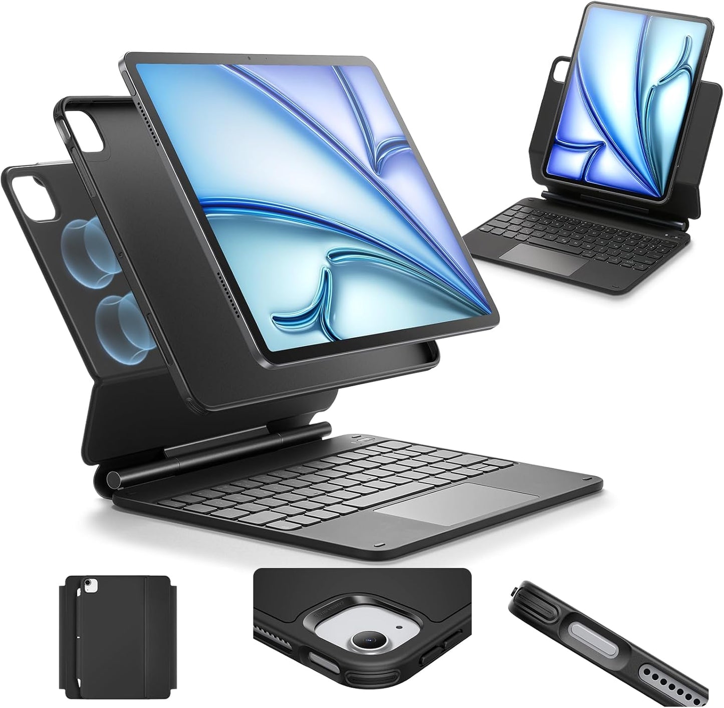 ESR iPad Air 11 Inch Case with Keyboard for Productivity