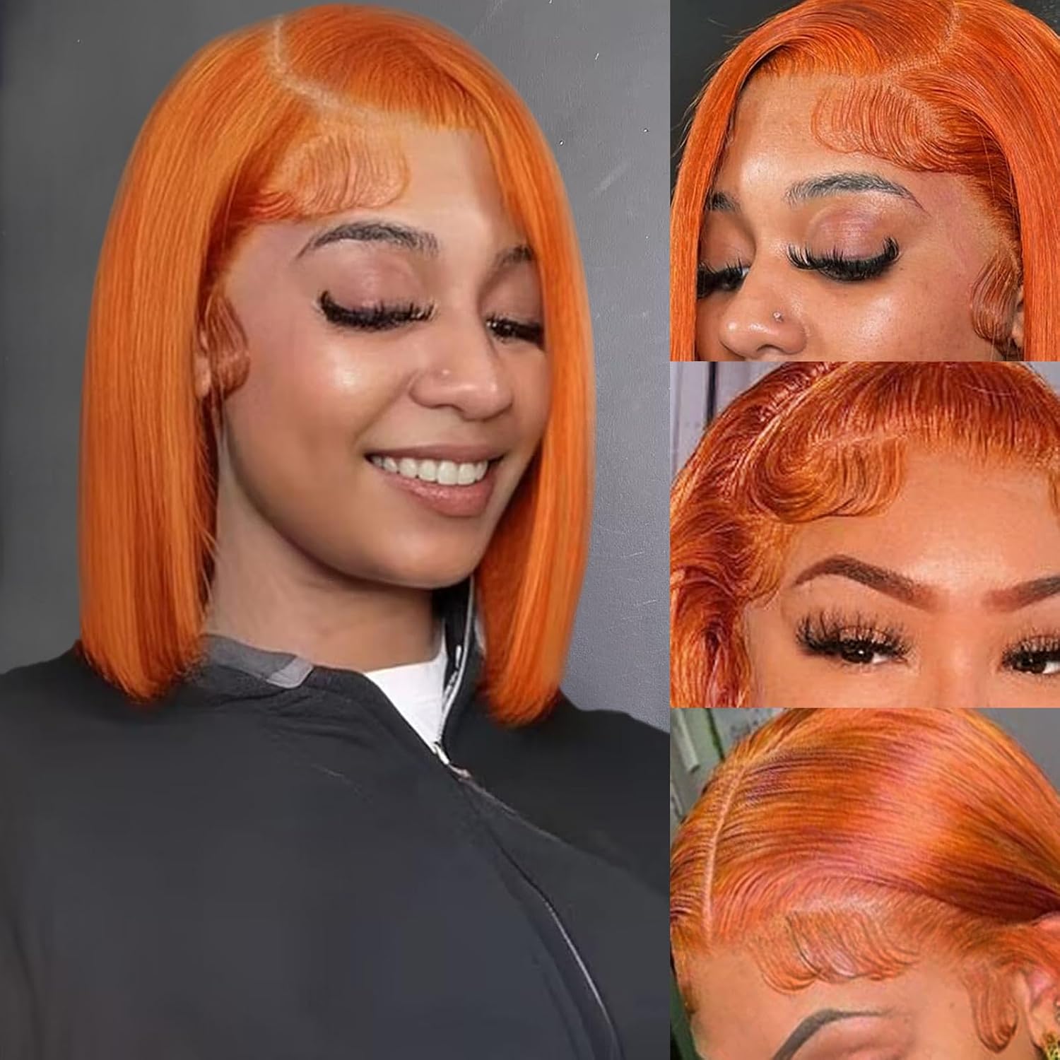 Bob Wig Human Hair 13x4 HD Lace Frontal Short Straight Style