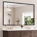WEER 60X36 Inch Black Bathroom Mirror for Stylish Decor