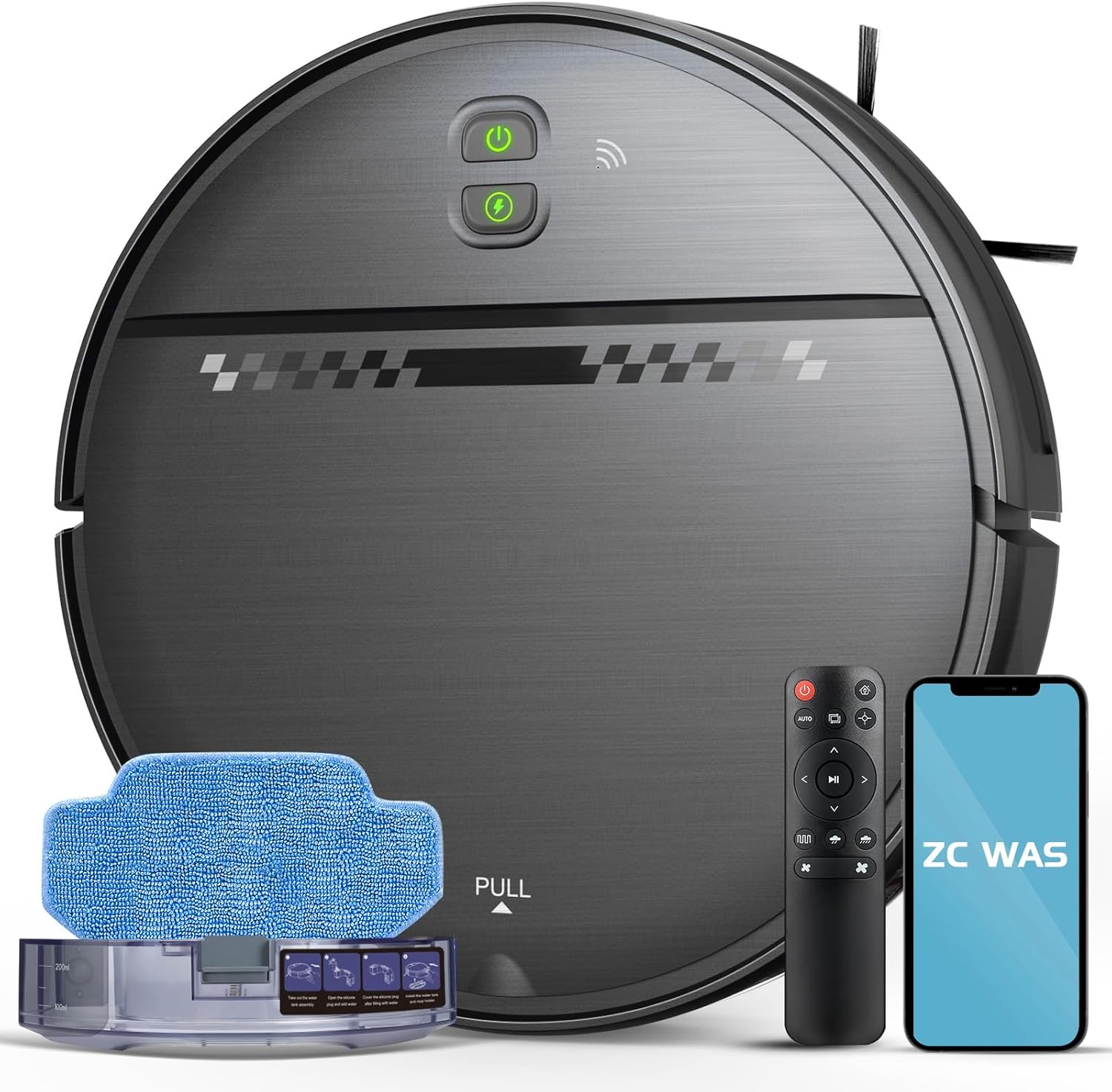 Robot Vacuum and Mop Combo for Pet Hair and Hard Floors