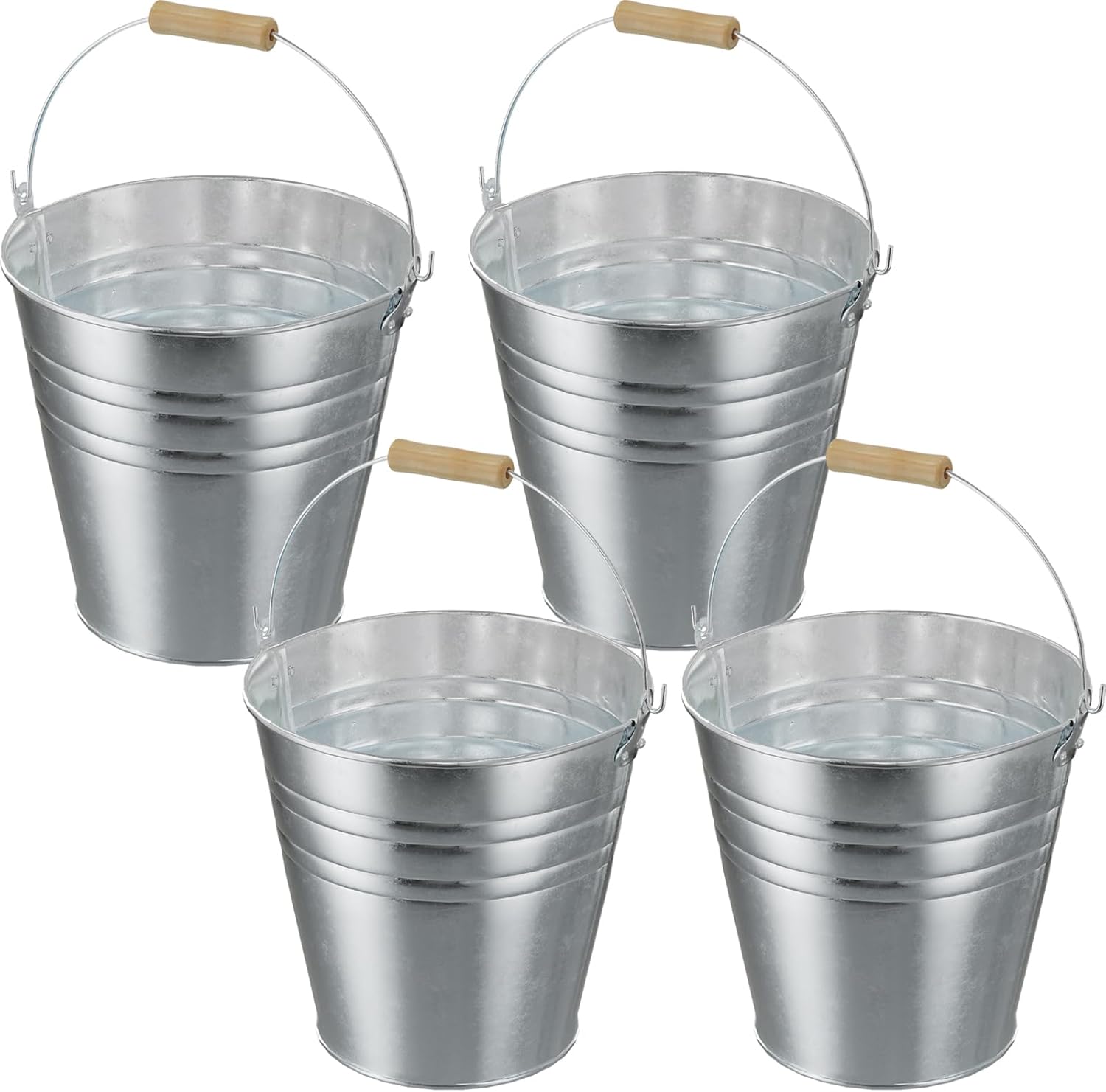 4 Gallon Galvanized Ice Bucket for Parties and Home Decor