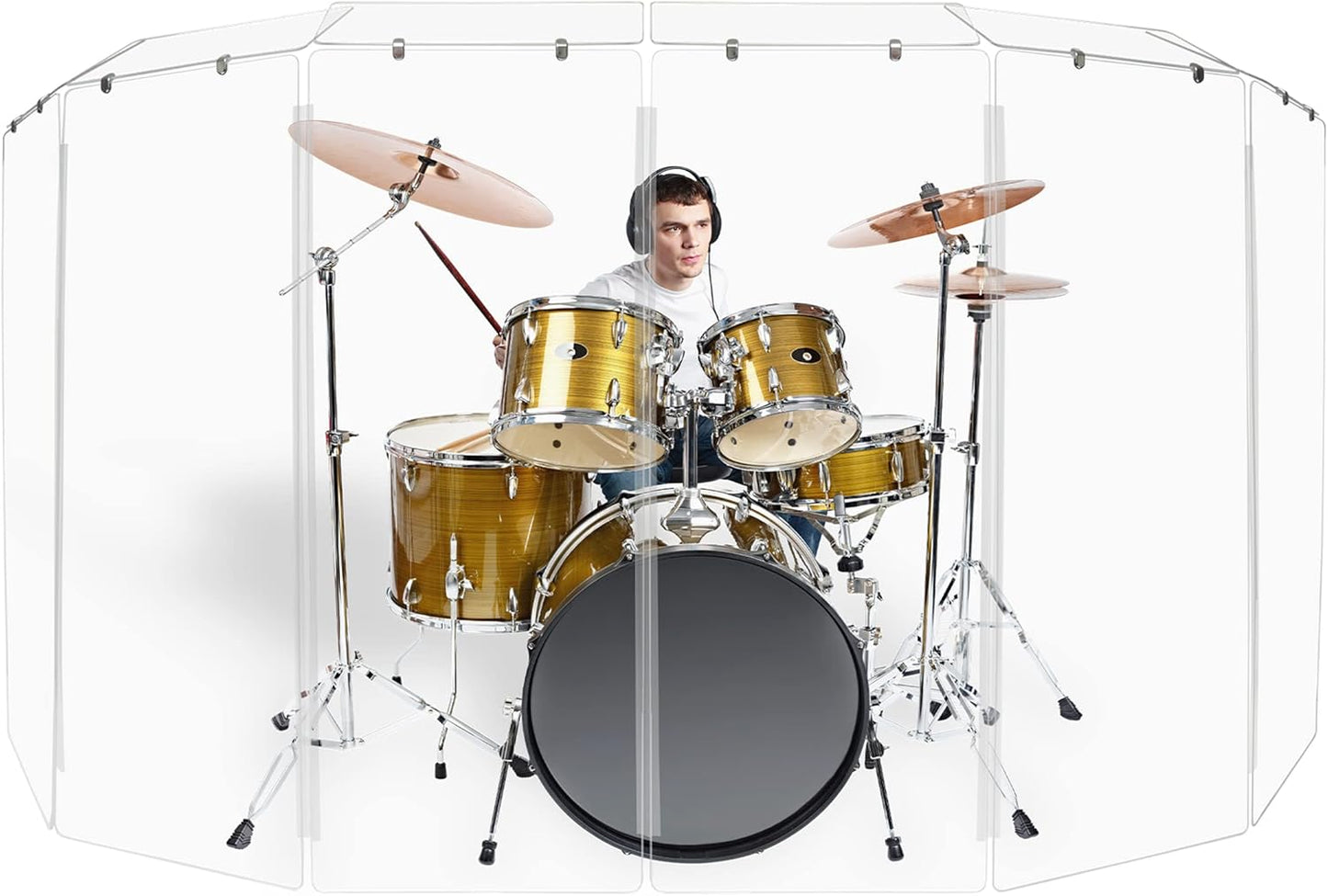 Premium 4ft Drum Shield with Deflectors & Plastic Hinges