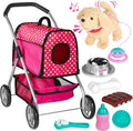 Puppy Doll Stroller Remote Control Walking & Barking Plush Toy - Fun