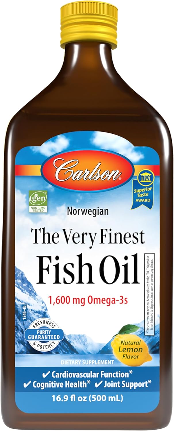 Carlson The Very Finest Fish Oil with 1600 mg Omega-3s Liquid
