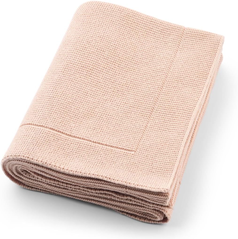 Knitted Organic Cotton Baby Blanket for Newborns - Soft & Cozy