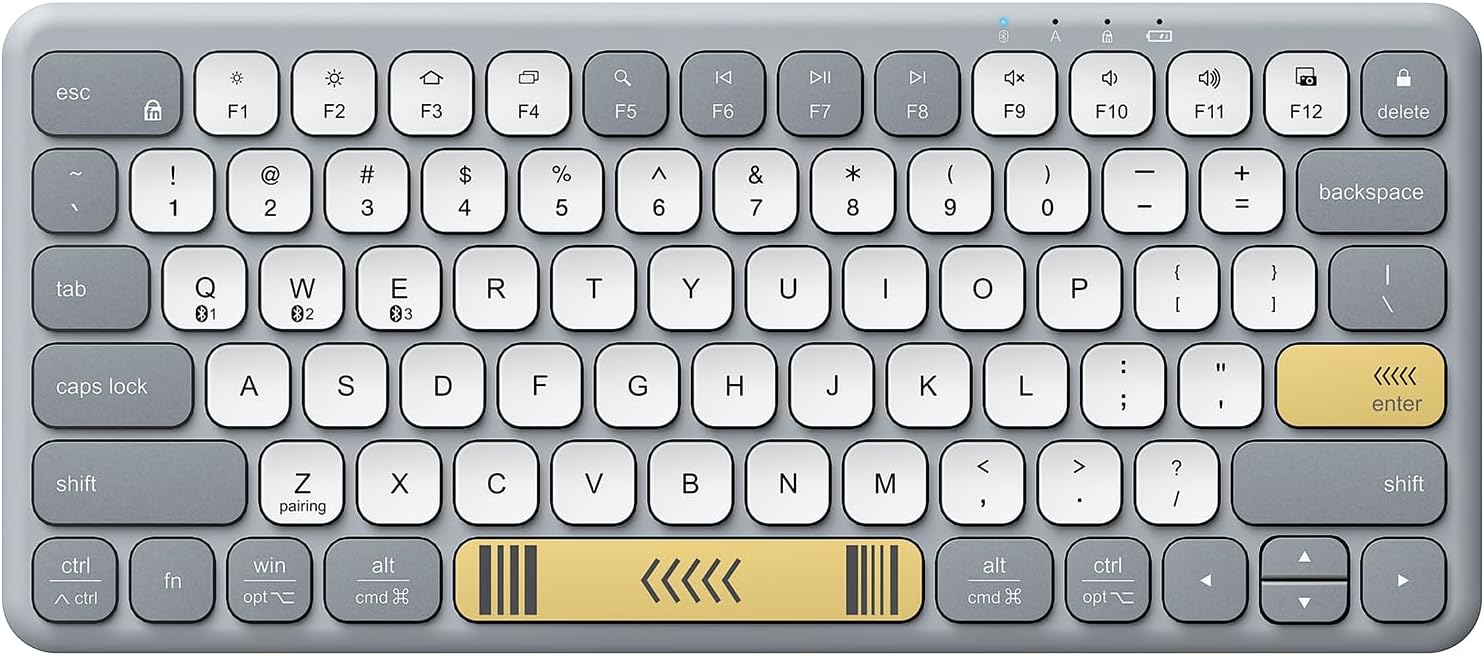 iClever BK50 Bluetooth Keyboard: Portable Silent Typing!