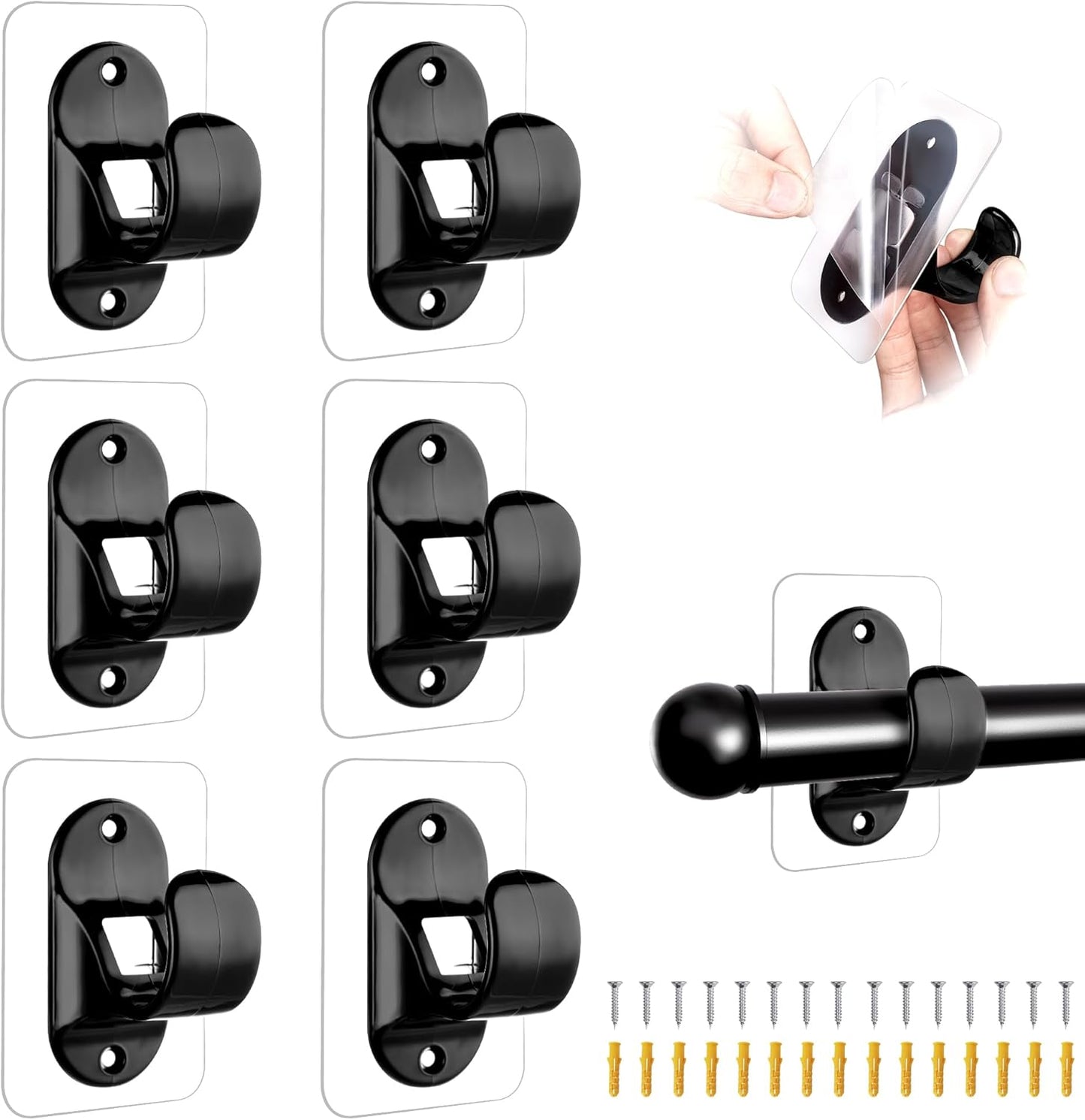 Damage-Free Luxury Towel Hooks x6