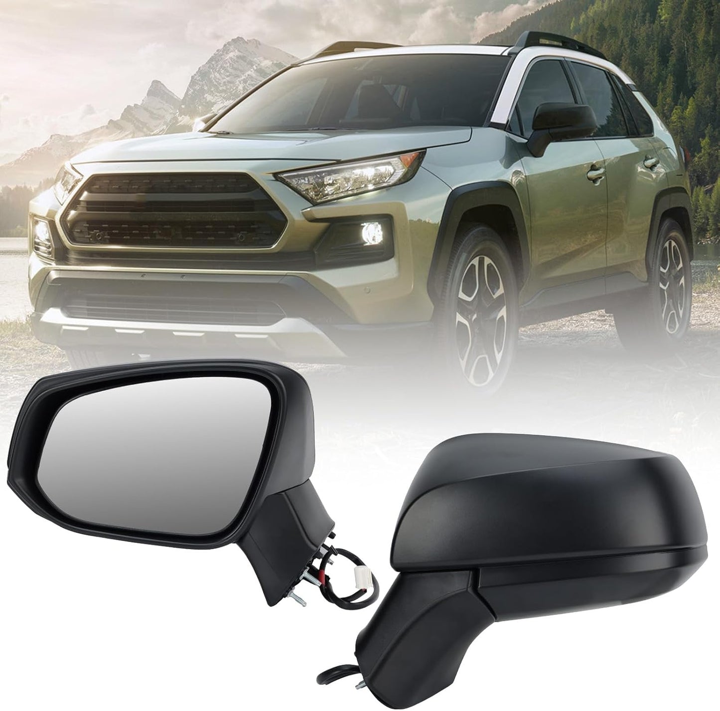 Left Driver Side Mirror for Toyota RAV4 2019-2024 Models