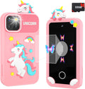 Kids Smart Phone for Girls with Holographic Pyramid - Fun Learning Toy