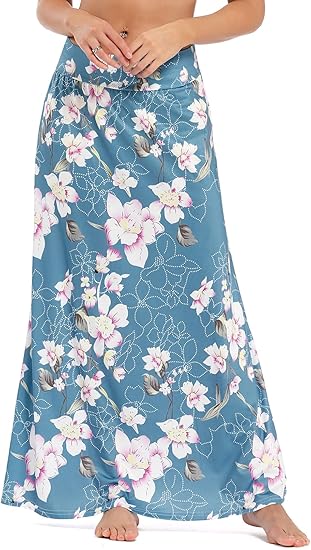 Yinggeli Women's Bohemian Print Long Maxi Skirt for Every Occasion