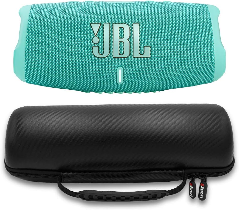 JBL Charge 5 Waterproof Speaker with Powerbank and Case Bundle