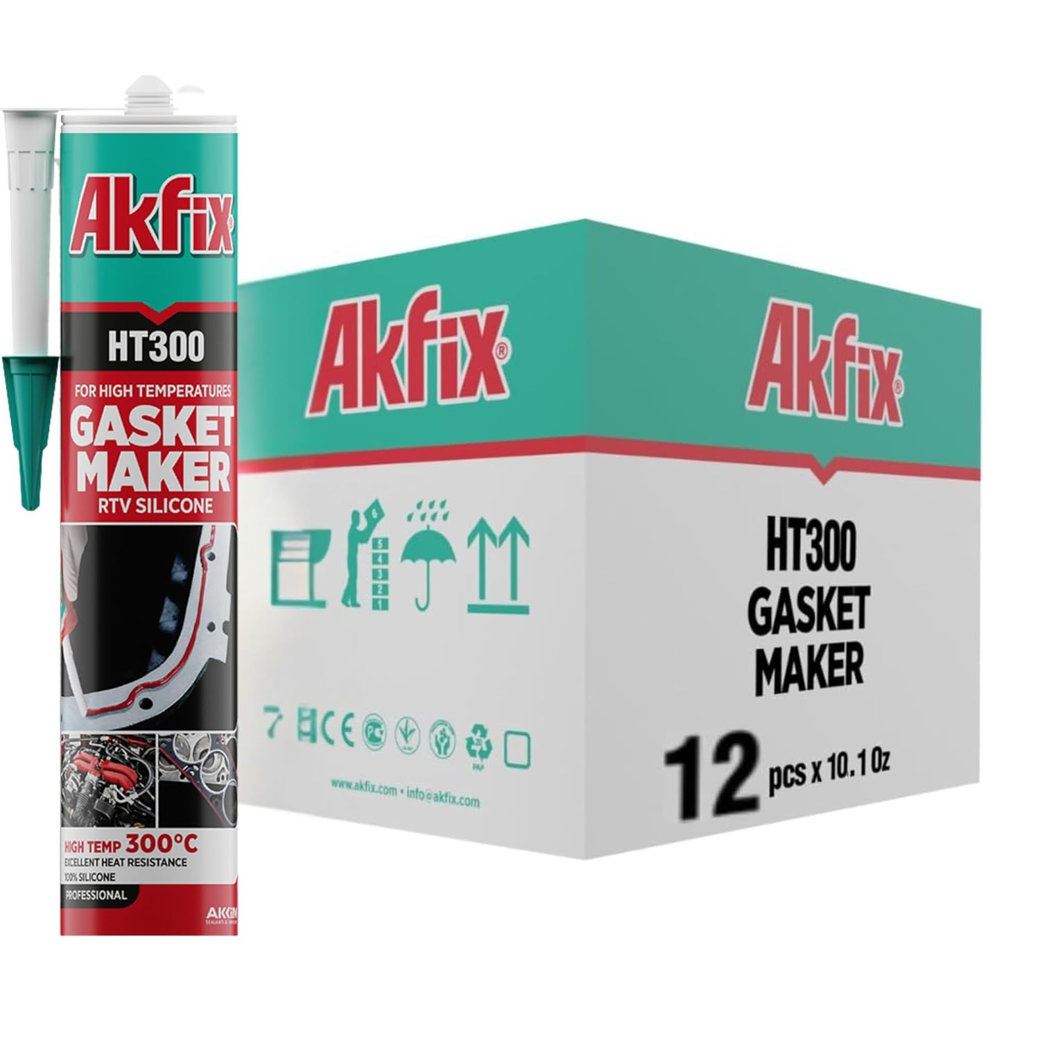 Akfix HT300 High Temp Silicone Sealant for Automotive Needs