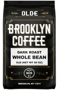 BROOKLYN COFFEE Whole Bean Classic Dark Roast (5lb) - Bold, Smooth