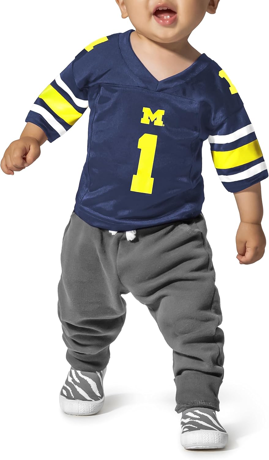 NCAA Infant Michigan Touchdown Pass Football Jersey for Babies