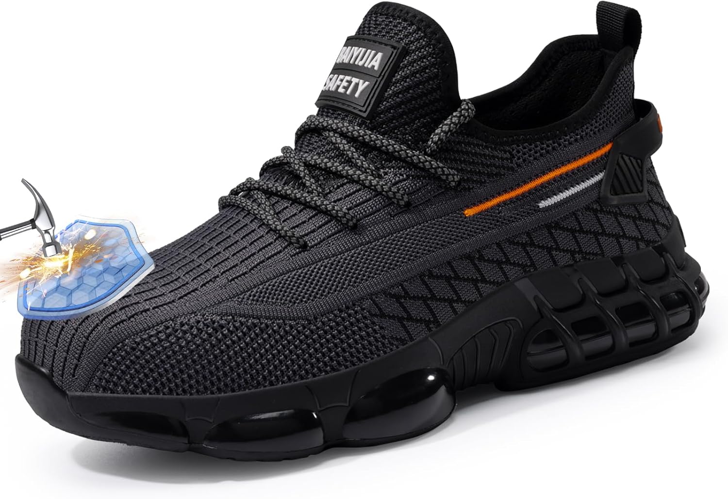 Lightweight Steel Toe Shoes for Men Comfortable Work Sneakers
