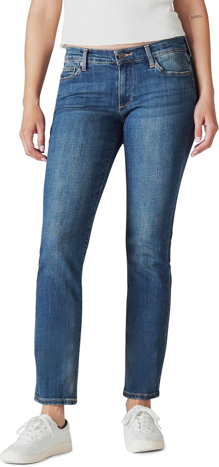 Lucky Brand Women's Mid Rise Sweet Straight Jeans for Comfort