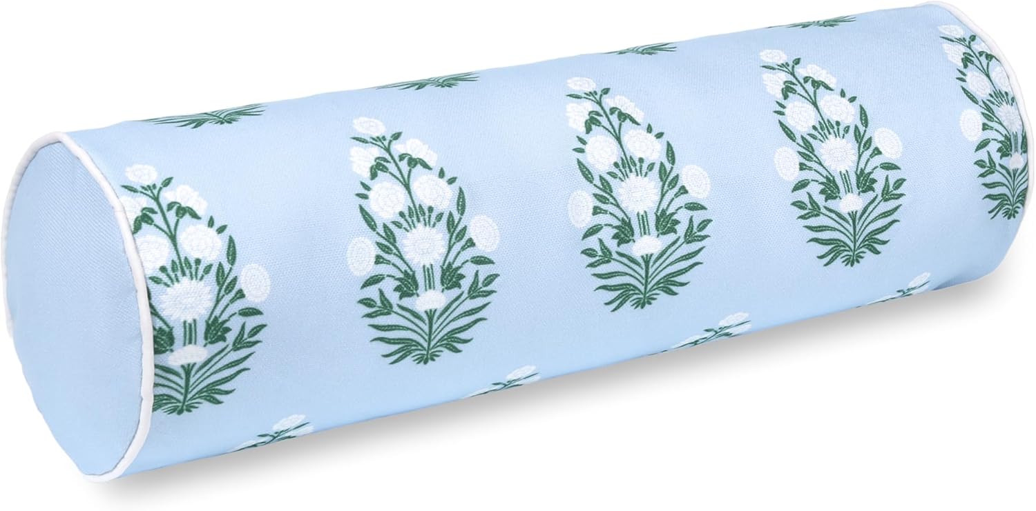 Hofdeco Premium Coastal Grandmillennial Bolster Pillow Cover