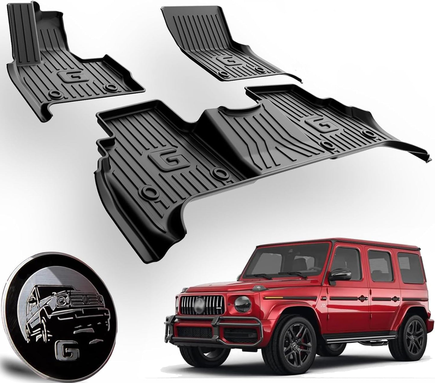 Custom Fit All Weather Floor Mats for 2019-2025 Mercedes-Benz G-Class