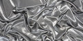 Premium Bridal Wedding Satin Charmeuse Fabric 60in Wide - Silver