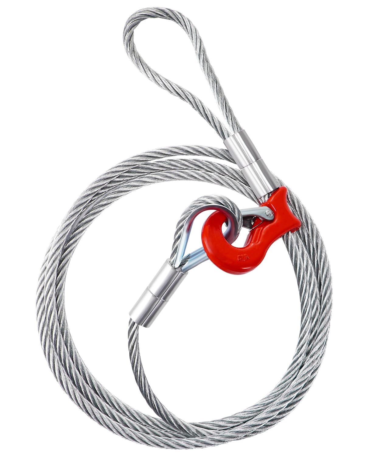 8.2FT Single Leg Wire Rope Sling with 1.6t Capacity for Lifting