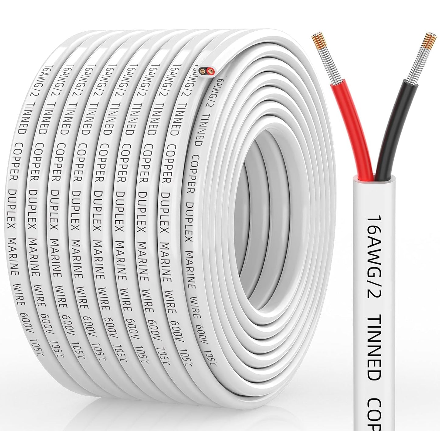 16 Gauge Marine Wire for Boats, RVs, and Solar Applications