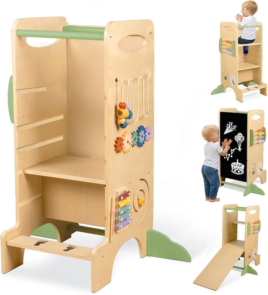Toddler Tower Kitchen Step Stool for Montessori Learning Fun