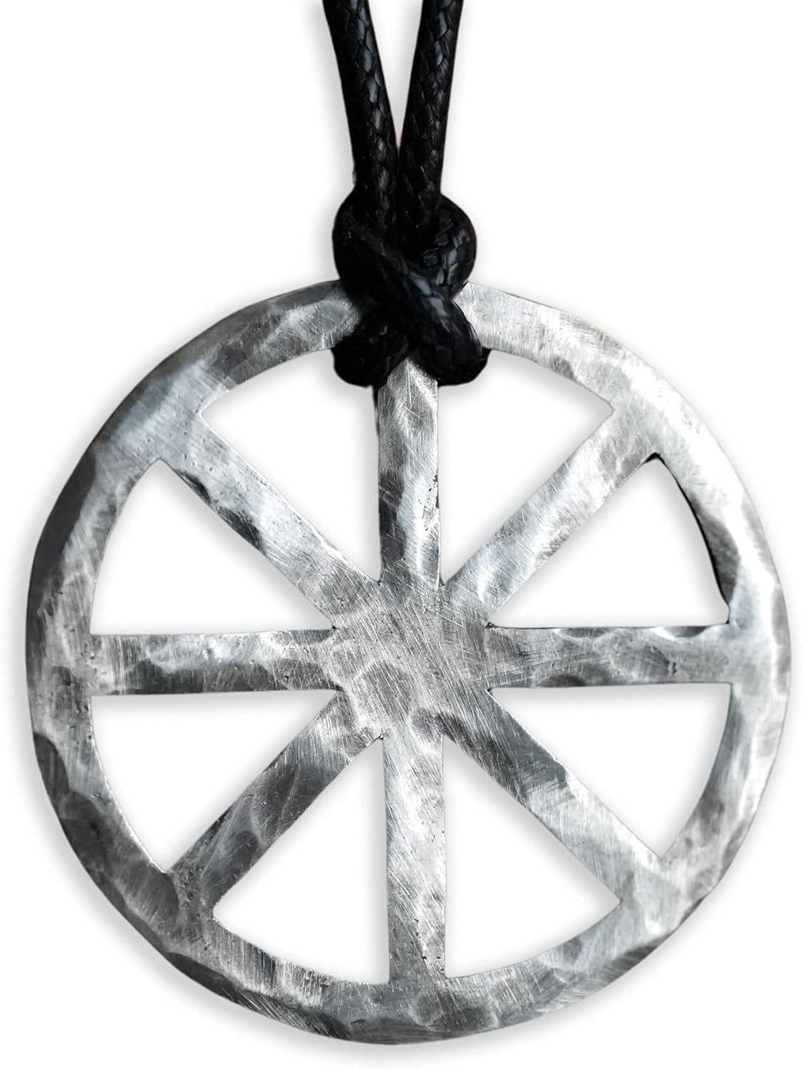 Baldur Jewelry Spiral Solar Cross Necklace - Handmade Amulet