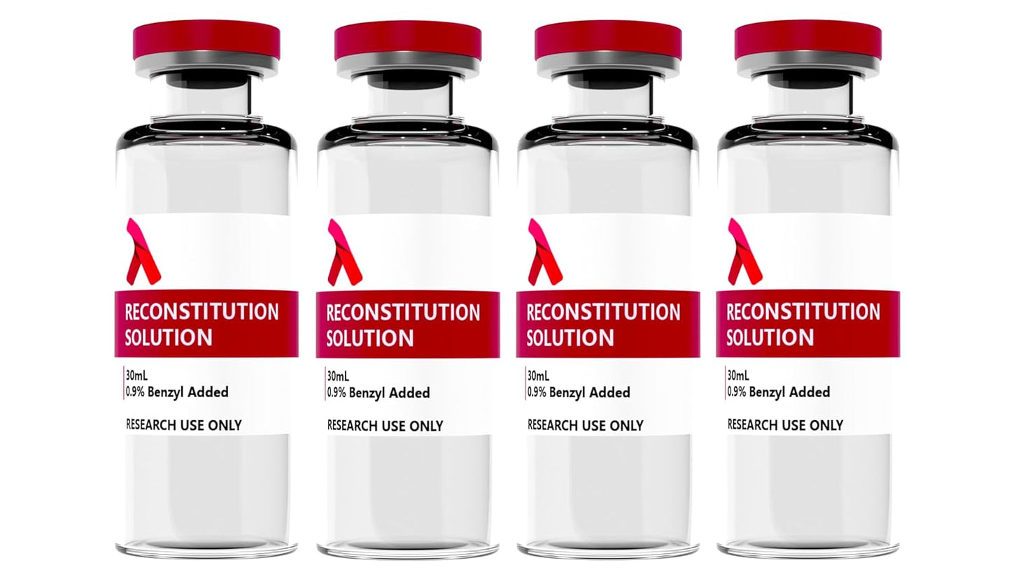 Reconstitution Solution 4-Pack - Ultra Clean Premium Glass Vials