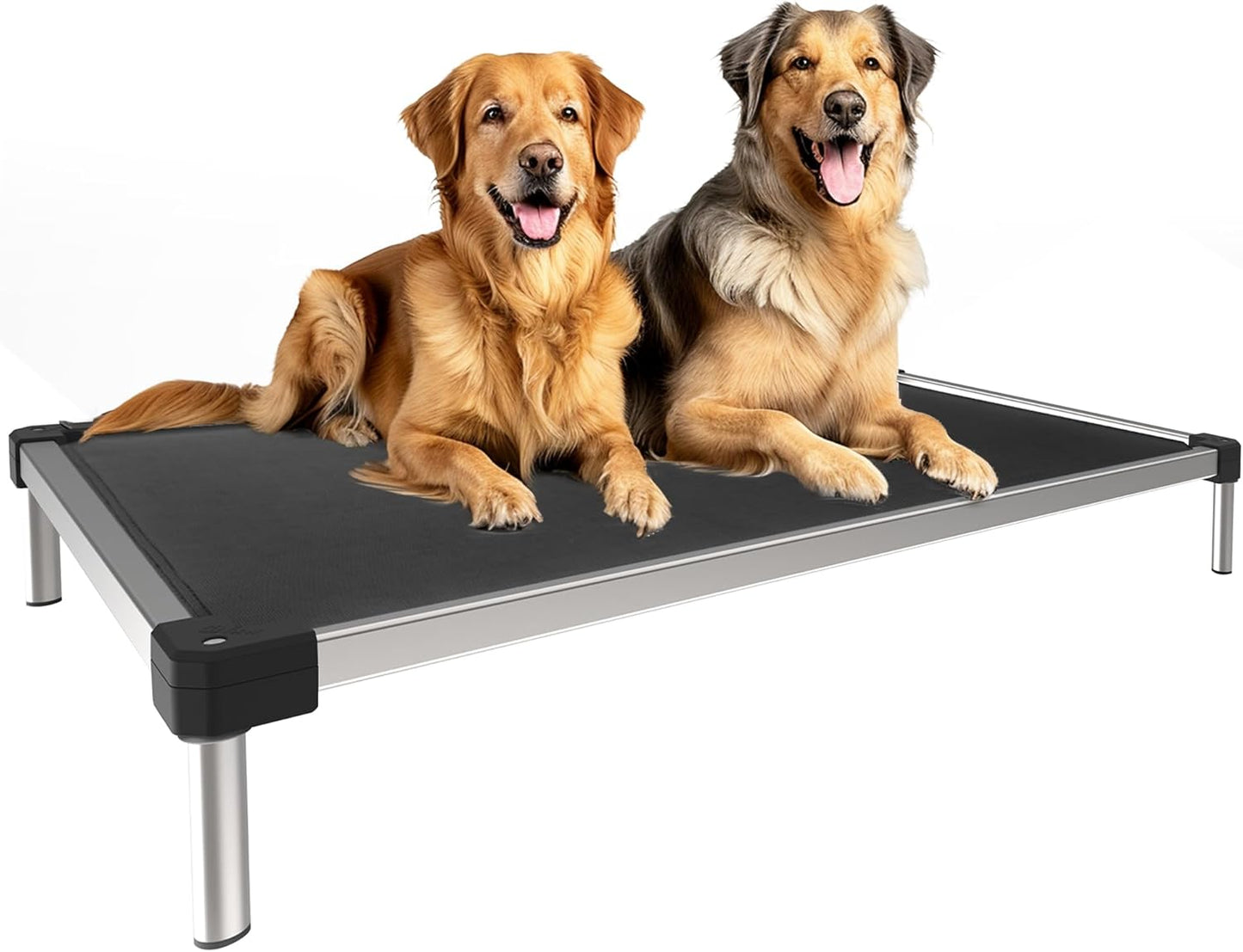 FXW TitanNest Chew-Proof Elevated Dog Bed for Large Dogs