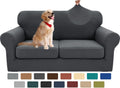 XINEAGE 3-Piece Loveseat Slipcover for 55-69in Couches - Stretch Fit