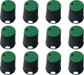12 Sets Durable PP Valve Boxes 6 in Round Sprinkler Valve Box - Tough