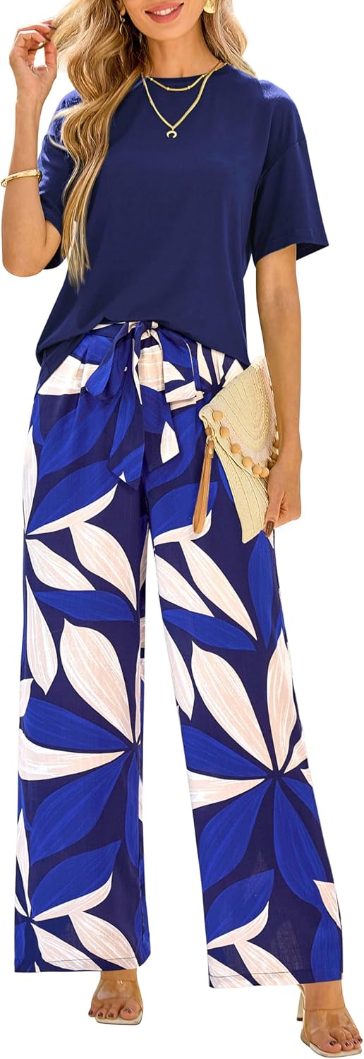PRETTYGARDEN Women Summer 2 Piece Outfits for Stylish Comfort