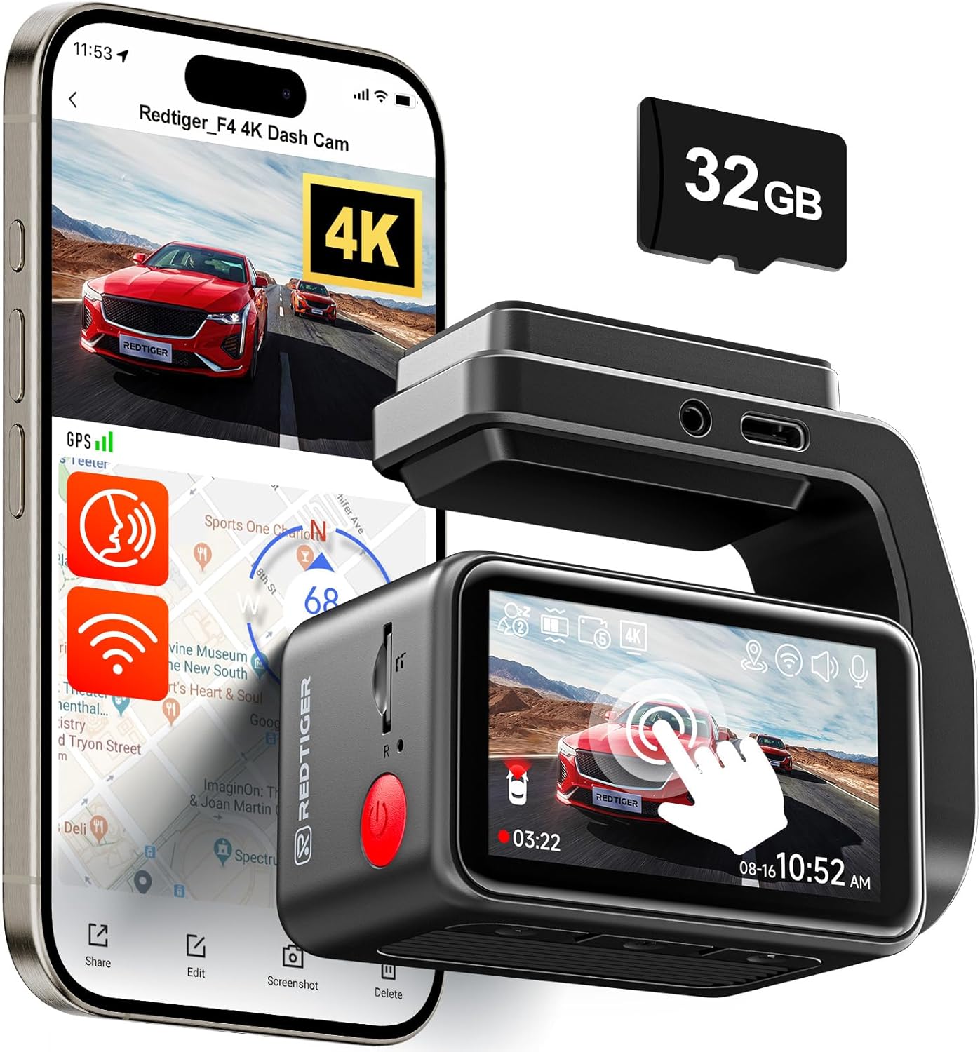 REDTIGER F4 4K Dash Cam: Ultimate Safety Features