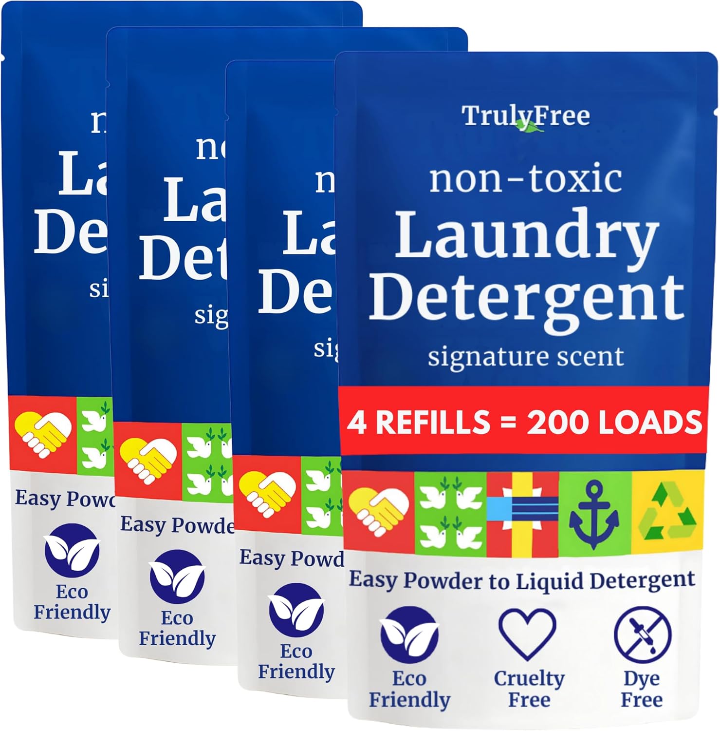 Natural Laundry Detergent for Sensitive Skin - Eco Friendly Clean