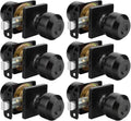 Black Closet Door Knobs Matte Black Passage Knob 6 Pack - Easy Install