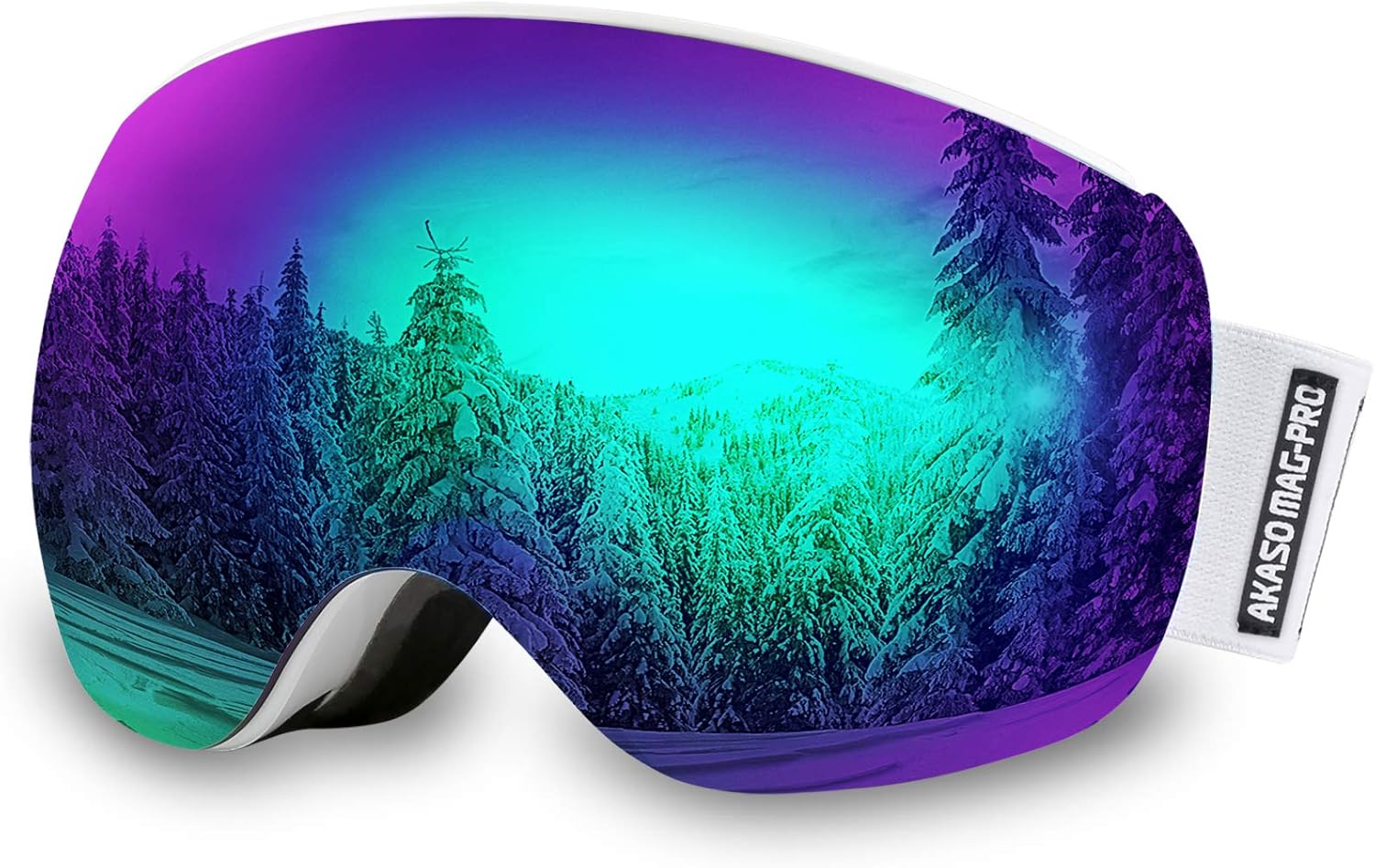 AKASO Mag-Pro Ski Goggles - Anti-Fog, UV Protection