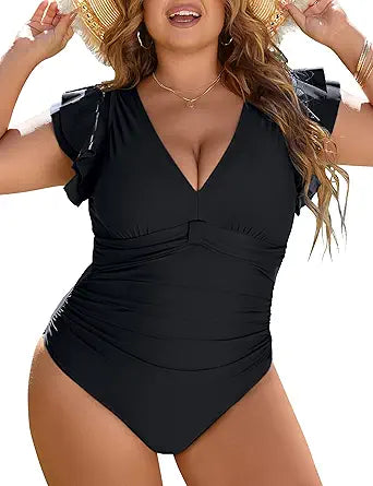 Blooming Jelly Women's Tummy Control Swimsuit for Curvy Women