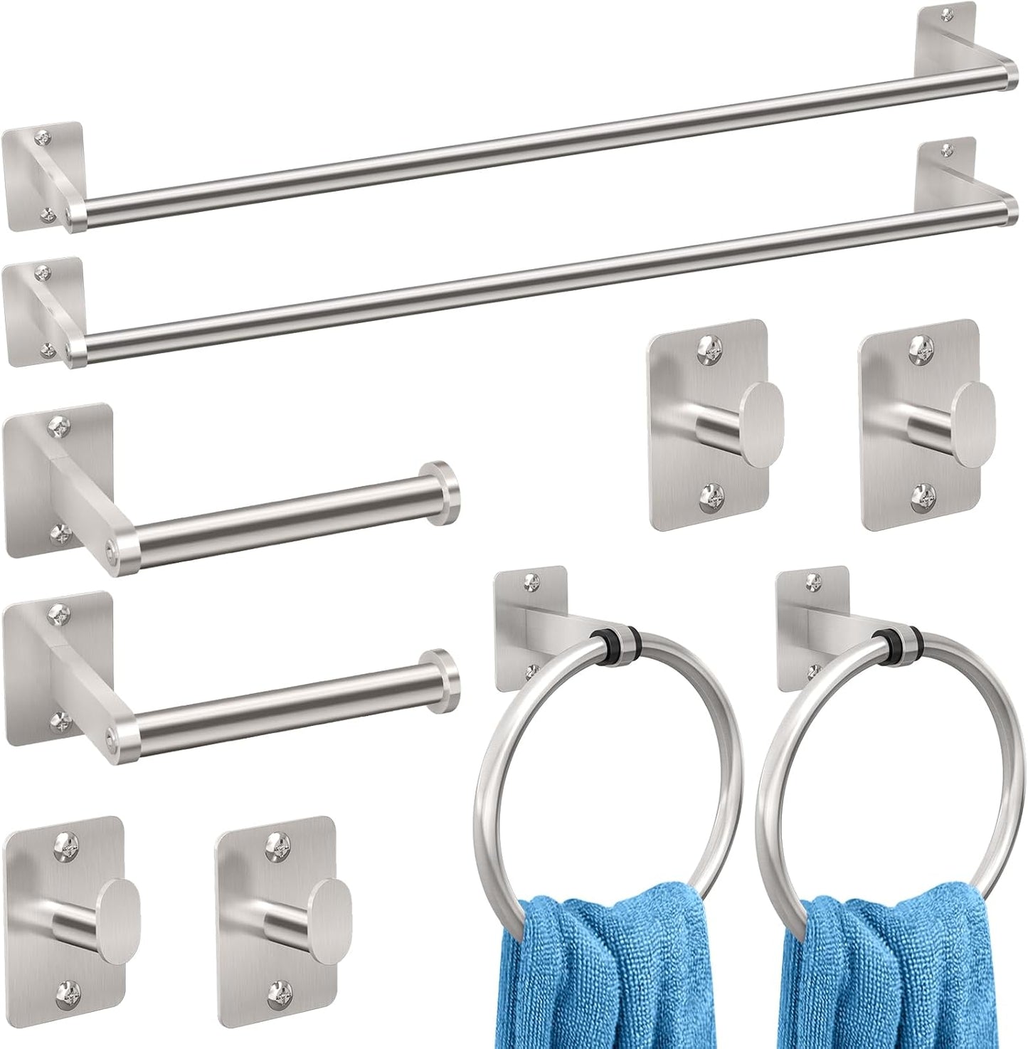 Brushed Nickel Bathroom Accessories Set for Stylish Upgrades