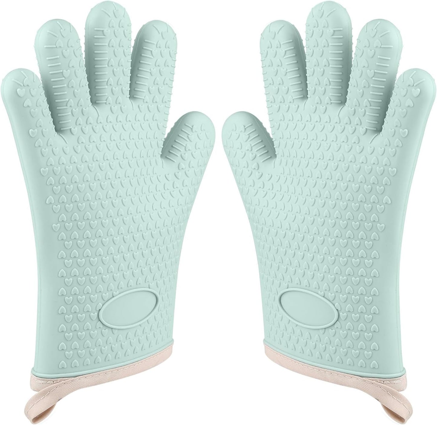 Cverny Silicone Oven Mitts - Heat Resistant & Waterproof
