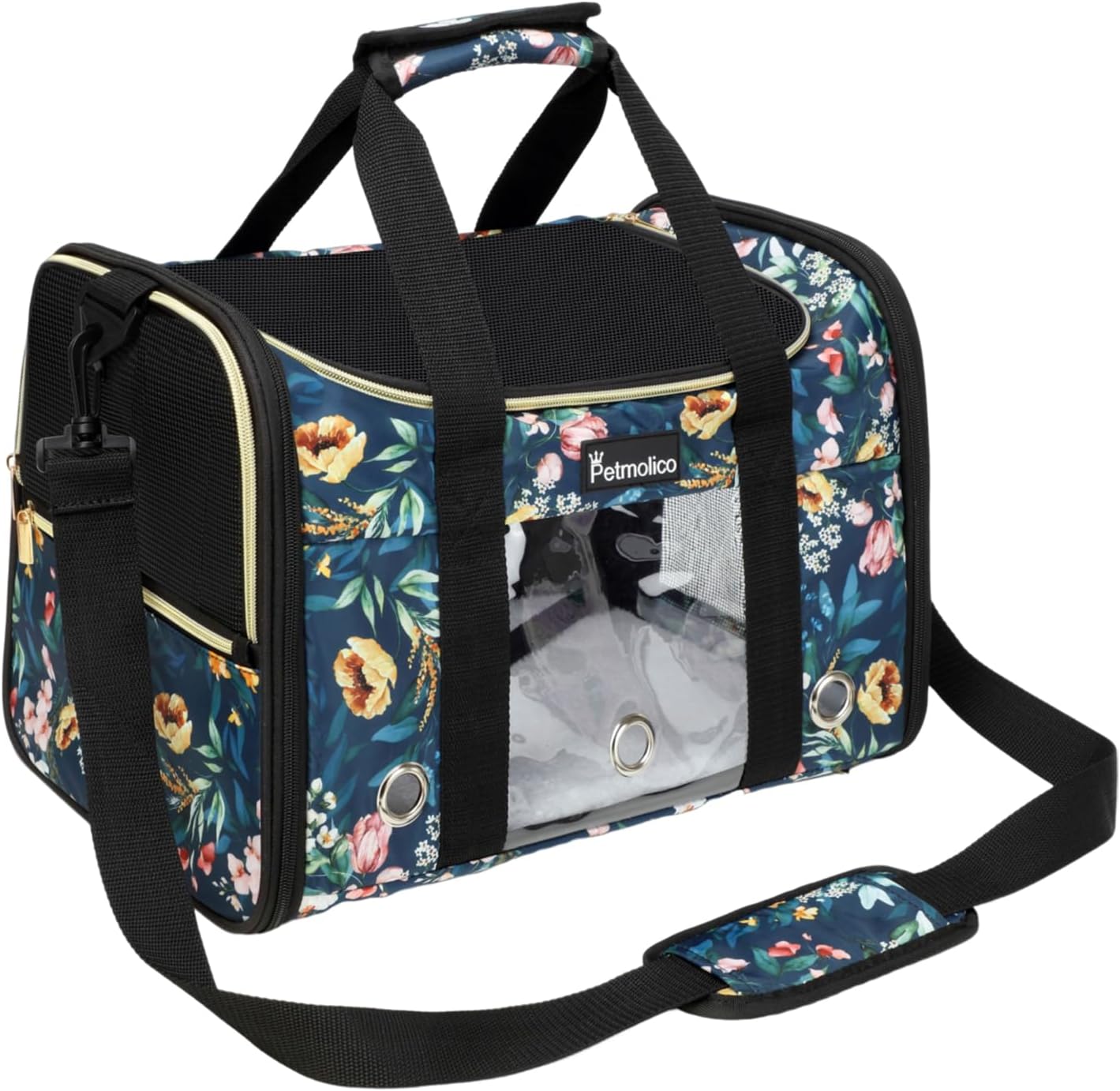 Petmolico Cat Carrier Soft-Sided Bag for Travel with Pets