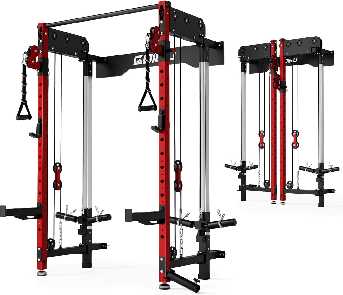 Space-Saving Squat Rack & Functional Trainer | Goimu