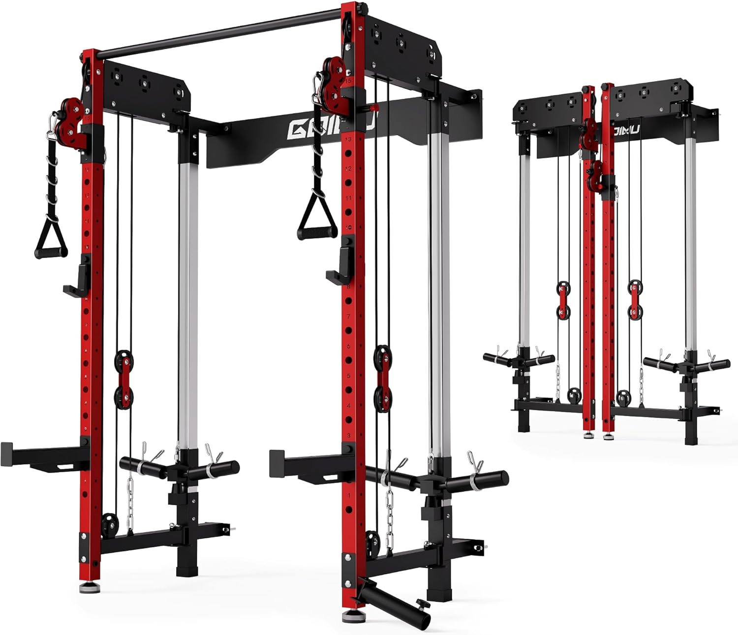 Space-Saving Squat Rack & Functional Trainer | Goimu