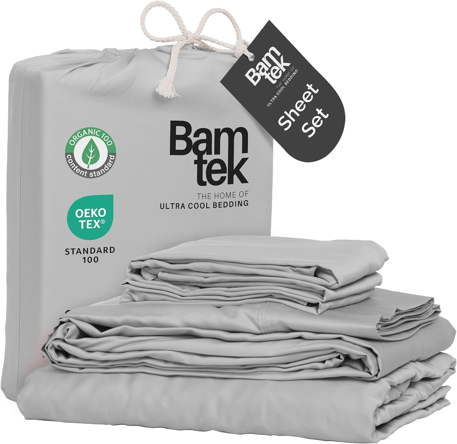 100% Viscose Bamboo Sheets King Size for Hot Sleepers Comfort