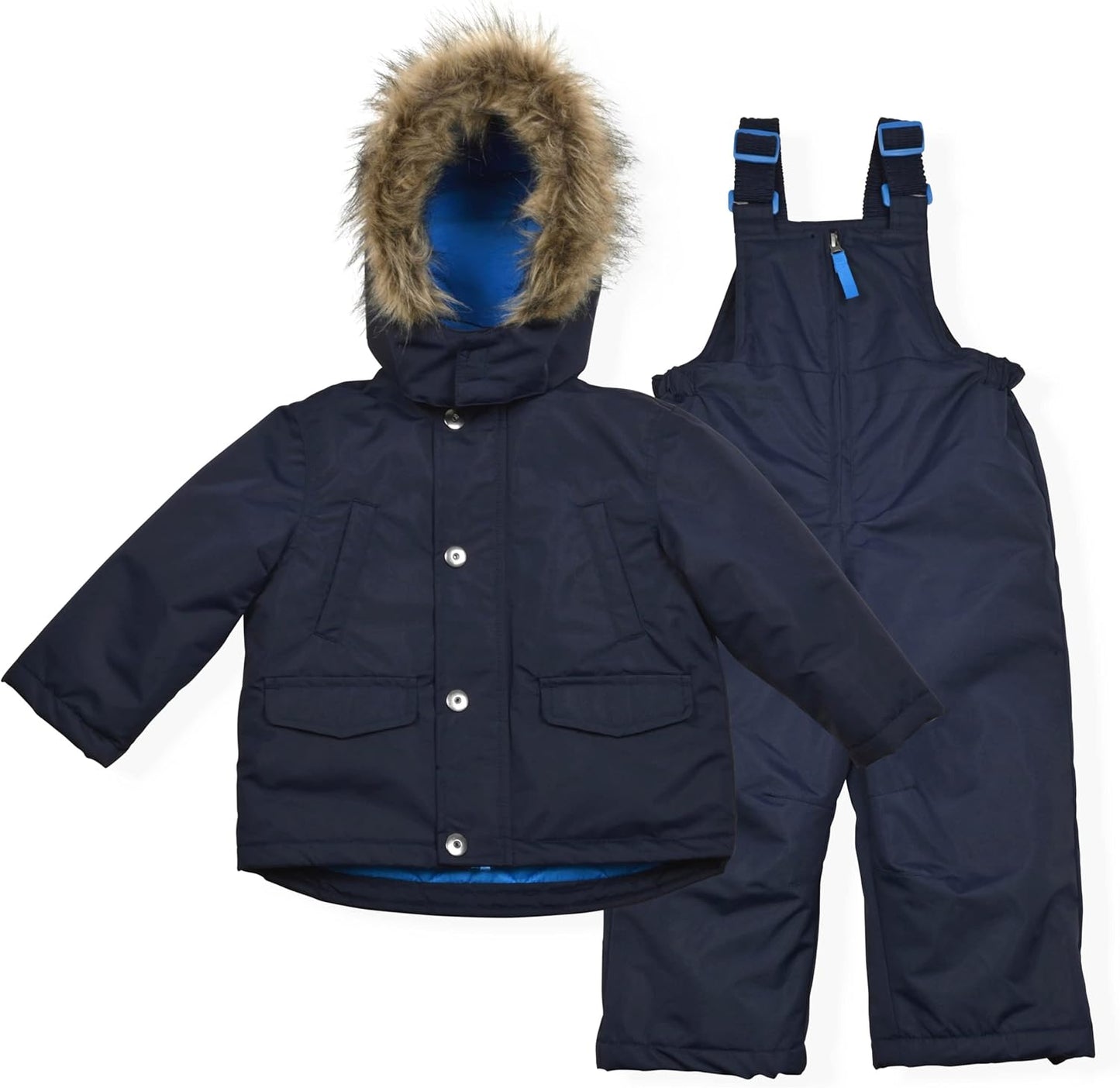 Arctic Quest Boys Ski Jacket and Snowbib Snowsuit Set for Kids