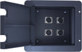 Pro Audio Recessed Stage in Floor Pocket Box Black - Flush XLR Access