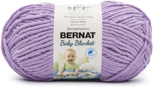 Bernat Baby Blanket Lilac Yarn - Super Bulky - Soft & Snuggly